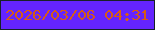 文字の大きさ：4、枠の色：182127、背景の色：6424fe、文字の色：d55b17 無料ブログパーツのブログ時計