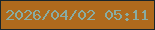 文字の大きさ：5、枠の色：18252b、背景の色：ae6a1d、文字の色：89aca2 無料ブログパーツのブログ時計