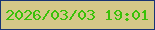文字の大きさ：1、枠の色：183474、背景の色：d4c888、文字の色：3ac108 無料ブログパーツのブログ時計