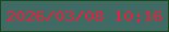 文字の大きさ：3、枠の色：18491a、背景の色：3f6b64、文字の色：dc263d 無料ブログパーツのブログ時計