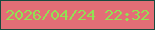文字の大きさ：4、枠の色：184a3e、背景の色：e36e76、文字の色：91e153 無料ブログパーツのブログ時計