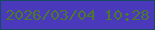 文字の大きさ：2、枠の色：184b61、背景の色：4a3abb、文字の色：4b782b 無料ブログパーツのブログ時計