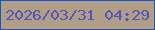 文字の大きさ：4、枠の色：1857c2、背景の色：b29d87、文字の色：4f57bb 無料ブログパーツのブログ時計