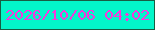 文字の大きさ：3、枠の色：185d42、背景の色：03f6c9、文字の色：f638dc 無料ブログパーツのブログ時計