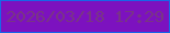 文字の大きさ：5、枠の色：1866e7、背景の色：7c12bf、文字の色：793486 無料ブログパーツのブログ時計