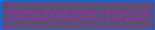文字の大きさ：2、枠の色：1869db、背景の色：604b7a、文字の色：8a3899 無料ブログパーツのブログ時計