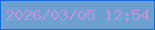 文字の大きさ：1、枠の色：186ad9、背景の色：6ca0d1、文字の色：c394d9 無料ブログパーツのブログ時計