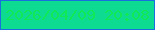 文字の大きさ：3、枠の色：186fde、背景の色：0ddb92、文字の色：10e855 無料ブログパーツのブログ時計