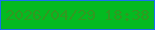 文字の大きさ：1、枠の色：1870f0、背景の色：04ba21、文字の色：329821 無料ブログパーツのブログ時計