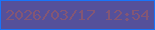 文字の大きさ：4、枠の色：1874f9、背景の色：55509a、文字の色：845674 無料ブログパーツのブログ時計