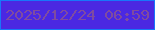 文字の大きさ：5、枠の色：1876fa、背景の色：4b28e2、文字の色：7f4ba0 無料ブログパーツのブログ時計