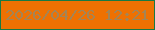 文字の大きさ：1、枠の色：187944、背景の色：ee7102、文字の色：a48455 無料ブログパーツのブログ時計