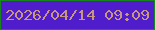 文字の大きさ：4、枠の色：18851c、背景の色：501dcd、文字の色：c79680 無料ブログパーツのブログ時計