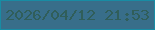 文字の大きさ：1、枠の色：188ca4、背景の色：386e8a、文字の色：305e5a 無料ブログパーツのブログ時計