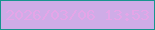 文字の大きさ：2、枠の色：18948e、背景の色：cface7、文字の色：e5a5e8 無料ブログパーツのブログ時計