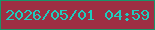 文字の大きさ：4、枠の色：189569、背景の色：9e2e43、文字の色：1dccbf 無料ブログパーツのブログ時計