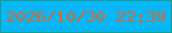 文字の大きさ：3、枠の色：189c8f、背景の色：07b7f8、文字の色：d7692c 無料ブログパーツのブログ時計