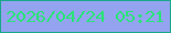 文字の大きさ：3、枠の色：18a88a、背景の色：94a3ef、文字の色：29e378 無料ブログパーツのブログ時計