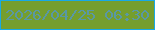 文字の大きさ：3、枠の色：18a9e6、背景の色：759e2e、文字の色：5998a4 無料ブログパーツのブログ時計