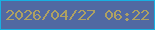 文字の大きさ：4、枠の色：18b0e1、背景の色：5169a2、文字の色：aea163 無料ブログパーツのブログ時計