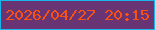 文字の大きさ：4、枠の色：18b6eb、背景の色：693474、文字の色：f95113 無料ブログパーツのブログ時計