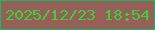 文字の大きさ：4、枠の色：18b766、背景の色：966058、文字の色：3ad13b 無料ブログパーツのブログ時計