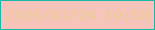 文字の大きさ：1、枠の色：18b7a8、背景の色：f6c4ba、文字の色：eccd98 無料ブログパーツのブログ時計