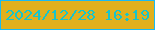 文字の大きさ：5、枠の色：18baf4、背景の色：e0b01e、文字の色：17c4cb 無料ブログパーツのブログ時計