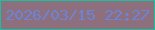 文字の大きさ：1、枠の色：18c09e、背景の色：8e6f7d、文字の色：6a85d8 無料ブログパーツのブログ時計