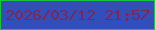 文字の大きさ：5、枠の色：18c43b、背景の色：314eb9、文字の色：802651 無料ブログパーツのブログ時計