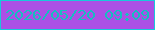 文字の大きさ：2、枠の色：18c9da、背景の色：ab50e5、文字の色：16bec0 無料ブログパーツのブログ時計