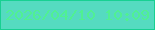 文字の大きさ：2、枠の色：18d092、背景の色：55dbc0、文字の色：50f092 無料ブログパーツのブログ時計