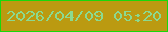 文字の大きさ：5、枠の色：18d80c、背景の色：bb9a11、文字の色：8bda8f 無料ブログパーツのブログ時計
