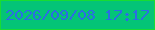 文字の大きさ：3、枠の色：18dc33、背景の色：04c477、文字の色：2b6de2 無料ブログパーツのブログ時計