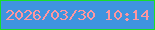 文字の大きさ：5、枠の色：18de2a、背景の色：3f94df、文字の色：ff969f 無料ブログパーツのブログ時計