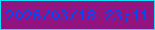 文字の大きさ：5、枠の色：18dff7、背景の色：911481、文字の色：0049fe 無料ブログパーツのブログ時計