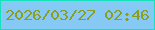 文字の大きさ：3、枠の色：18e0bd、背景の色：85c9f4、文字の色：8c9e1e 無料ブログパーツのブログ時計