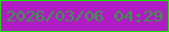 文字の大きさ：1、枠の色：18e202、背景の色：b01bc3、文字の色：30a13f 無料ブログパーツのブログ時計