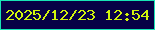 文字の大きさ：1、枠の色：18e3b5、背景の色：070146、文字の色：d2f40c 無料ブログパーツのブログ時計