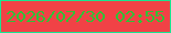 文字の大きさ：1、枠の色：18e58f、背景の色：f14246、文字の色：31c137 無料ブログパーツのブログ時計