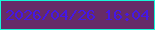 文字の大きさ：2、枠の色：18f6d8、背景の色：662b68、文字の色：4517e4 無料ブログパーツのブログ時計