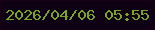 文字の大きさ：2、枠の色：190017、背景の色：0f0114、文字の色：7ba521 無料ブログパーツのブログ時計