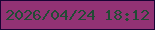 文字の大きさ：3、枠の色：190334、背景の色：923274、文字の色：224b35 無料ブログパーツのブログ時計