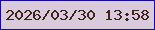 文字の大きさ：1、枠の色：190b94、背景の色：dacbdc、文字の色：3e231e 無料ブログパーツのブログ時計