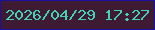 文字の大きさ：1、枠の色：19109d、背景の色：3e1a33、文字の色：42d2b7 無料ブログパーツのブログ時計
