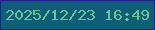 文字の大きさ：4、枠の色：192287、背景の色：0d5f78、文字の色：70c195 無料ブログパーツのブログ時計