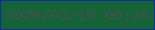 文字の大きさ：1、枠の色：1924af、背景の色：136434、文字の色：474c59 無料ブログパーツのブログ時計