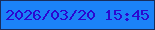 文字の大きさ：5、枠の色：192d5a、背景の色：1b82f7、文字の色：2b08d1 無料ブログパーツのブログ時計