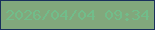 文字の大きさ：5、枠の色：19305c、背景の色：81a87c、文字の色：71bd8a 無料ブログパーツのブログ時計
