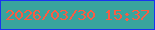 文字の大きさ：5、枠の色：1934ef、背景の色：39a49d、文字の色：fb5c42 無料ブログパーツのブログ時計